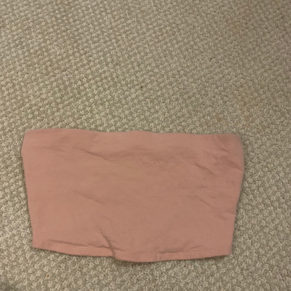 never worn pink tube top